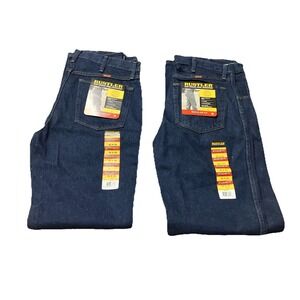 (2) New Rustler by Wrangler Men's Regular Fit Straight-Leg Jeans Vintage 32x34